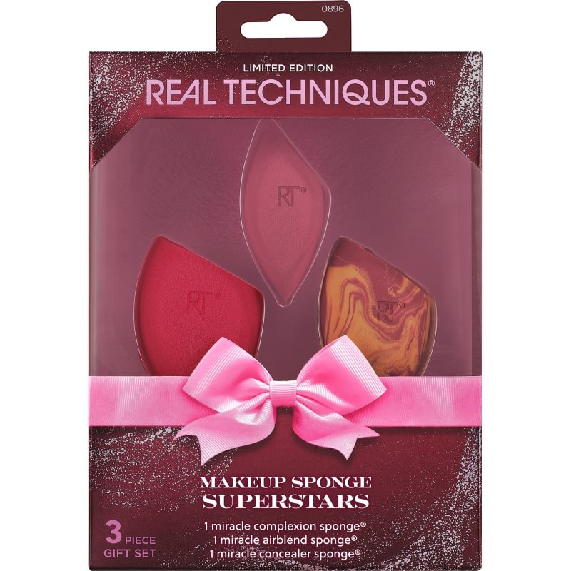 Real Techniques Makeup Sponge Superstars комплект апликатори за лице - Комплект - Сравни цени от 1 магазин с безплатна доставка