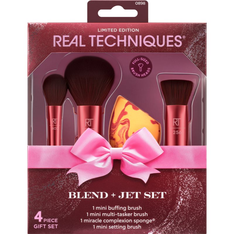 Real Techniques Blend + Jet Set подаръчен комплект за лице - Комплект - Сравни цени от 1 магазин с безплатна доставка