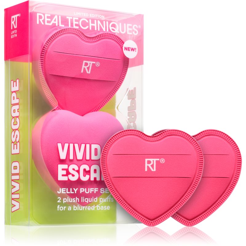 Real Techniques Real Techniques Vivid Escape All About that Base Puff Set гъба за фон дьо тен - Унисекс парфюм 2мл - Сравни цени от 1 магазин с безплатна доставка