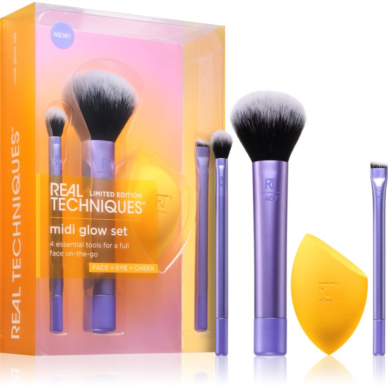Real Techniques Midi Glow Set комплект четки - Комплект - Сравни цени от 1 магазин с безплатна доставка