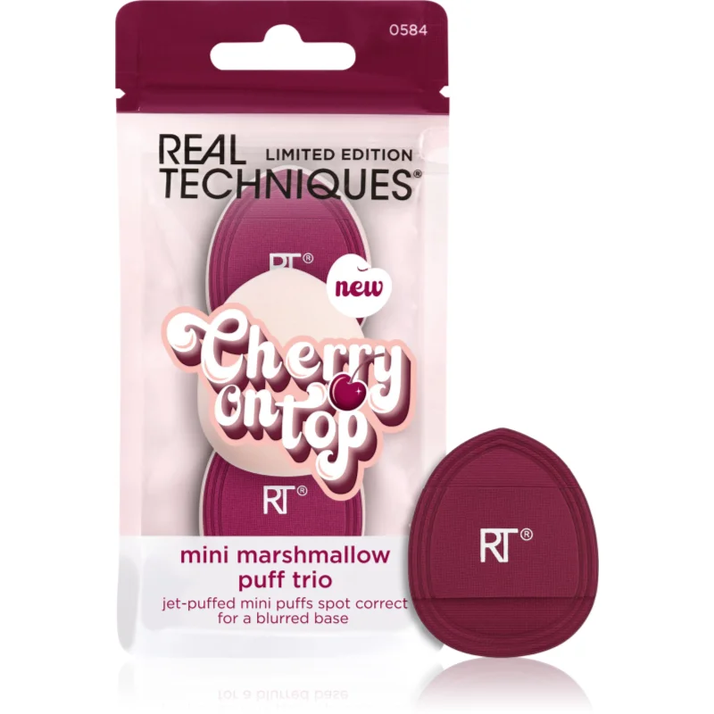 Real Techniques Cherry On Top Mini Marshmallow Puff Trio гъба за фон дьо тен - Грим - Сравни цени от 1 магазин с безплатна доставка