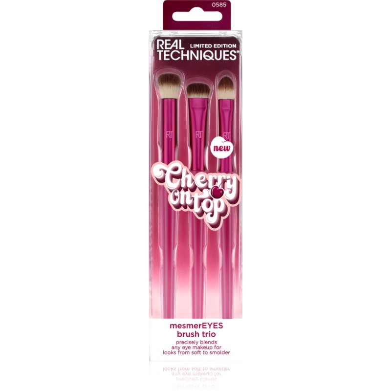 Real Techniques Real Techniques Cherry On Top MesmerEyes комплект четки за гримиране на очите - Унисекс парфюм - Сравни цени от 1 магазин с безплатна доставка