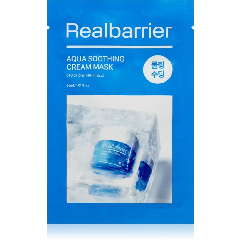 Real Barrier Real Barrier Aqua Soothing Cream Mask хидратираща платнена маска - Унисекс парфюм 30мл - Сравни цени от 1 магазин с безплатна доставка