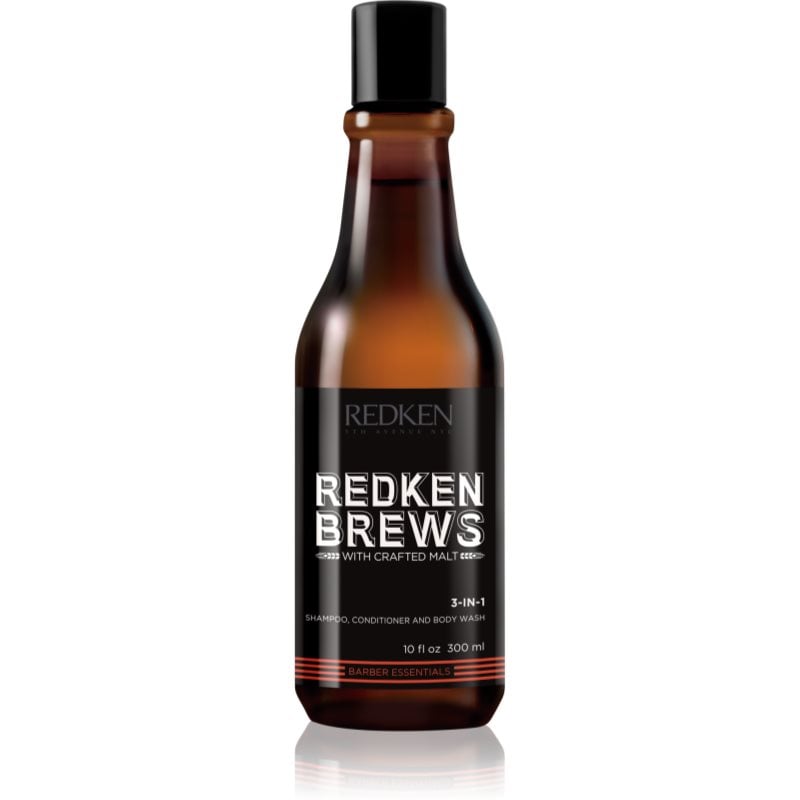 Redken Brews 3 в 1 шампоан, балсам и душ гел