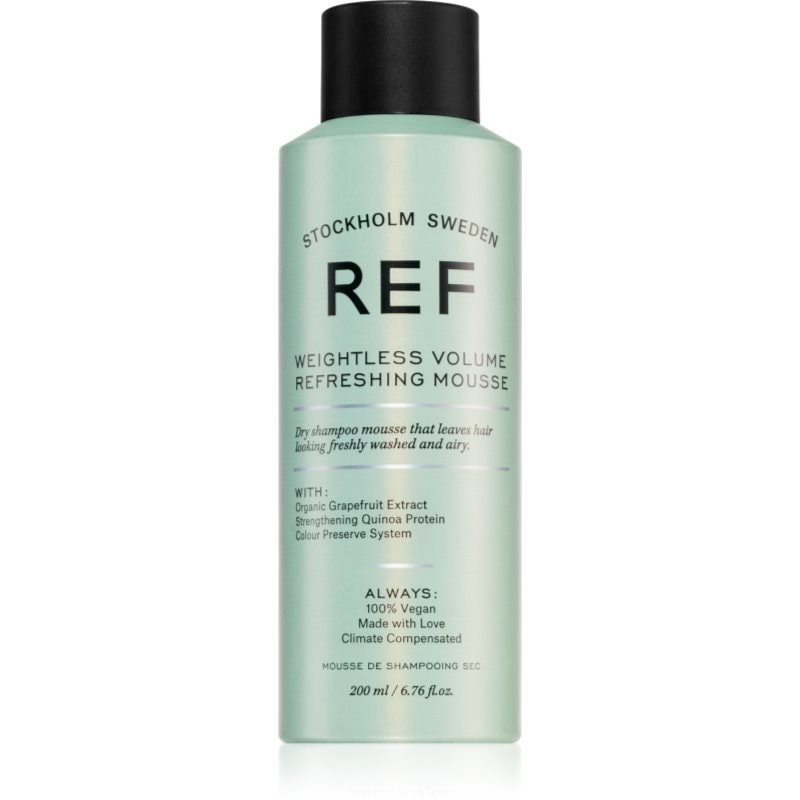 REF Weightless Volume Refreshing Mousse сух шампоан пяна за обем - Грижа за коса - Сравни цени от 1 магазин с безплатна доставка