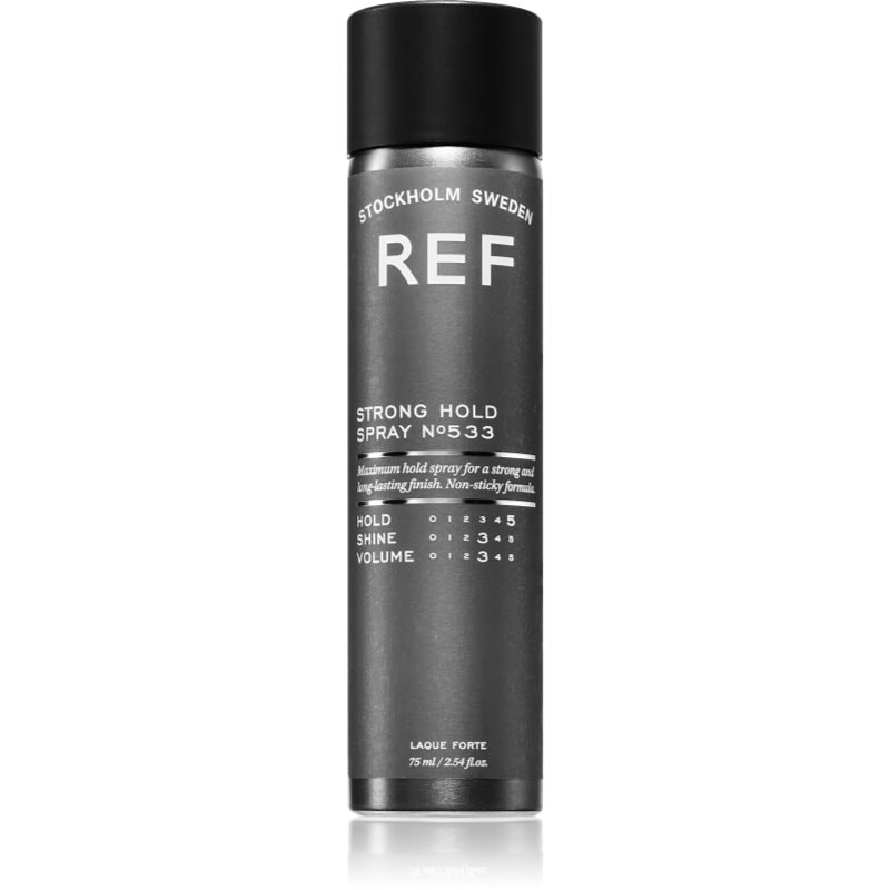 REF Strong Hold Spray N°533 лак за коса със силна фиксация - Грижа за коса - Сравни цени от 1 магазин с безплатна доставка