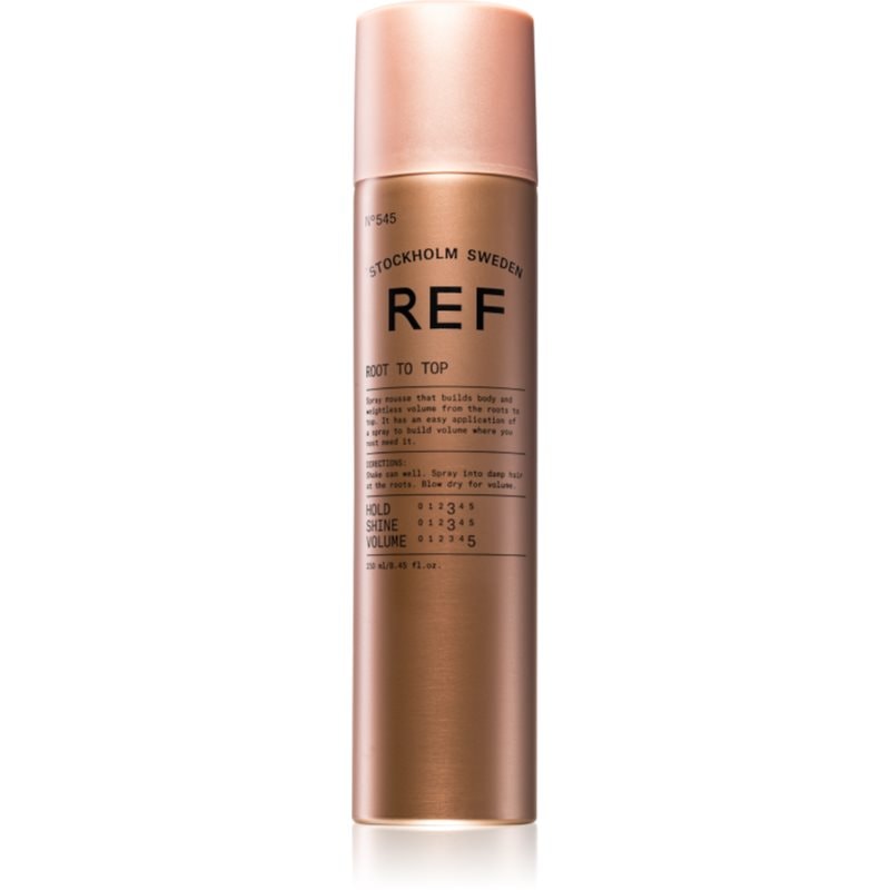 REF Styling Root to Top пяна за обем в корените за естествена фиксация и блясък на косата - Грижа за коса - Сравни цени от 1 магазин с безплатна доставка