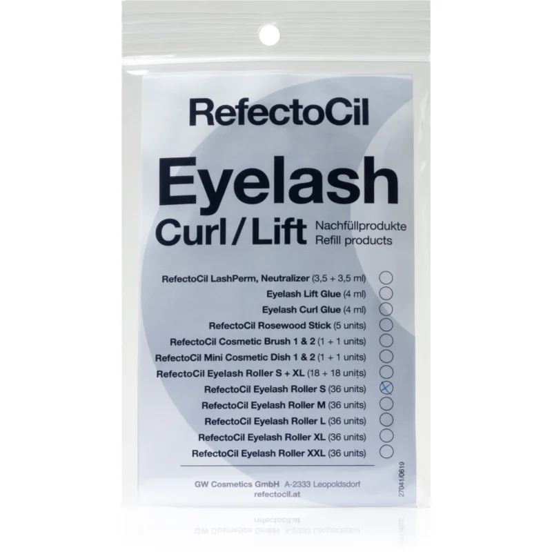 RefectoCil Eyelash Curl ролки за трайно къдрене за мигли размер S