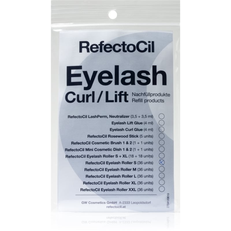 RefectoCil Eyelash Curl ролки за трайно къдрене за мигли размер S