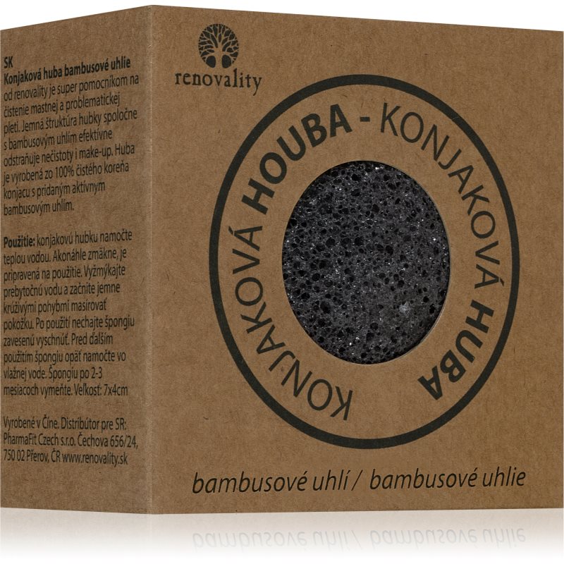 Renovality Konjac mushroom bamboo charcoal почистваща гъбичка за проблемна кожа - Грижа за лице - Сравни цени от 1 магазин с безплатна доставка