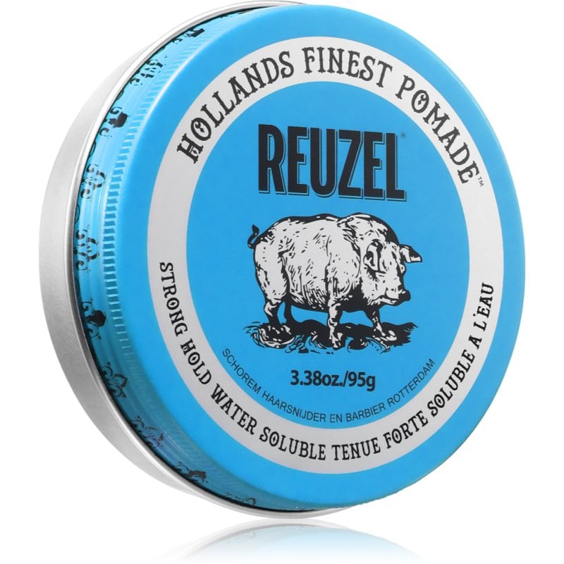 Reuzel Blue Water Soluble Strong Hold помада за коса 95 гр.