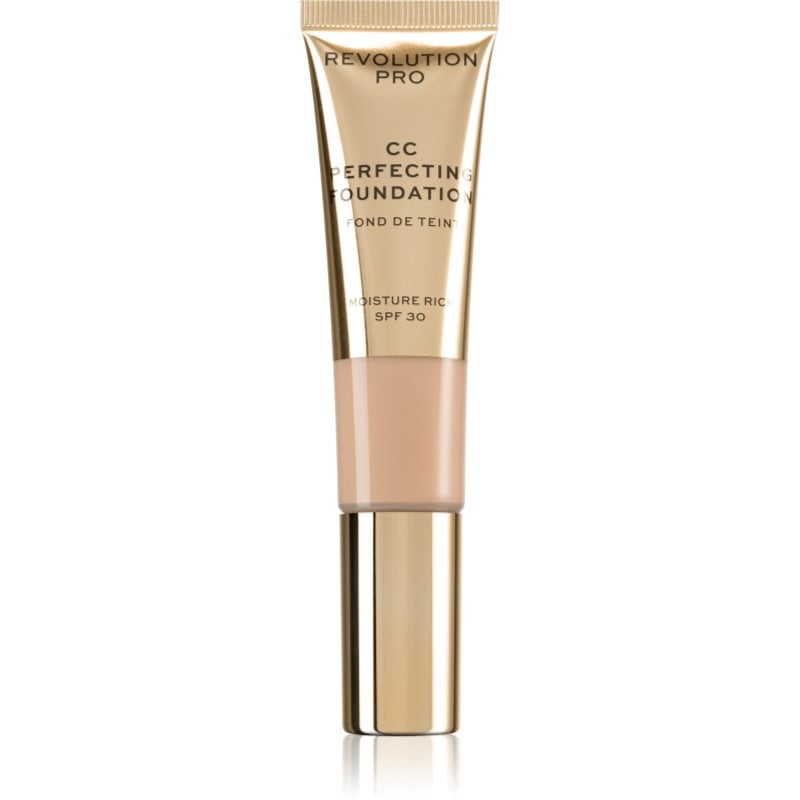 Revolution PRO CC Perfecting хидратиращ фон дьо тен с изглаждащ ефект SPF 30