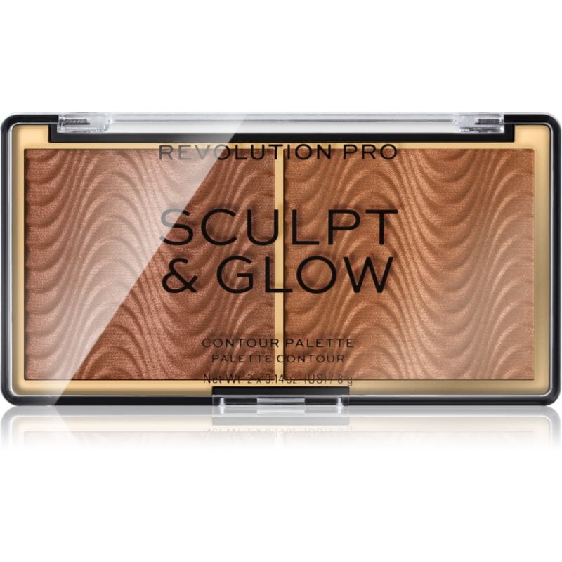 Revolution PRO Sculpt And Glow палитра за контуриране и озаряване