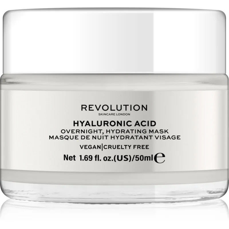 Revolution Skincare Hyaluronic Acid нощна хидратираща маска за лице