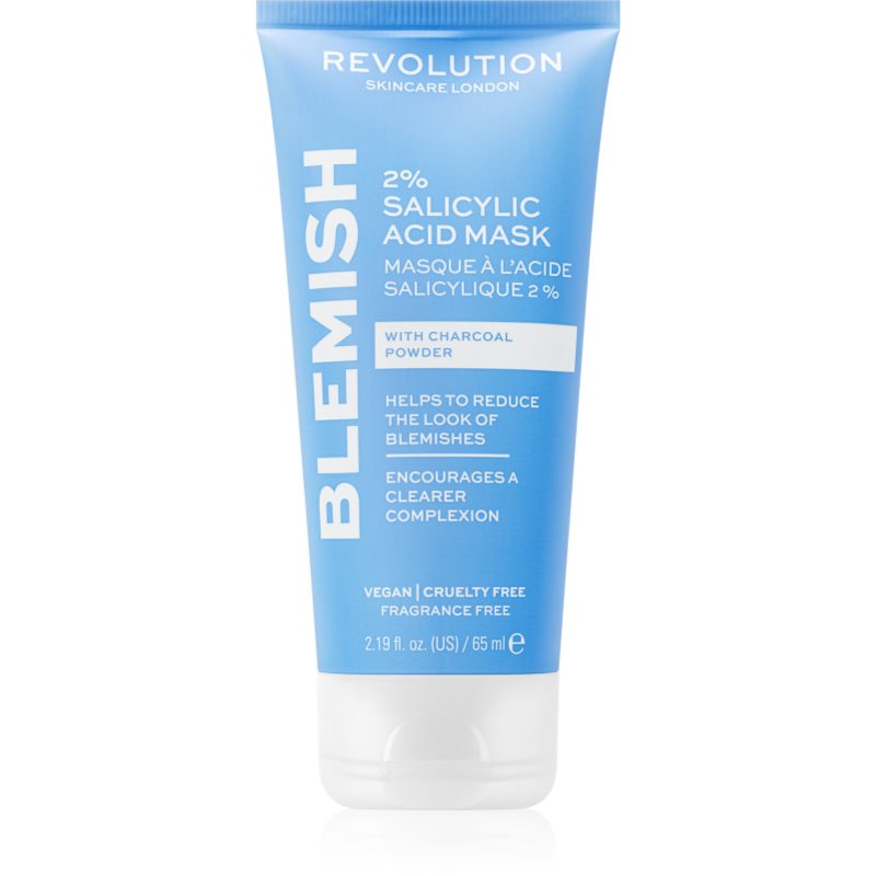 Revolution Skincare Revolution Skincare Blemish 2% Salicylic Acid почистваща маска с 2% салицилова киселина - Унисекс парфюм 65мл - Сравни цени от 1 магазин с безплатна доставка