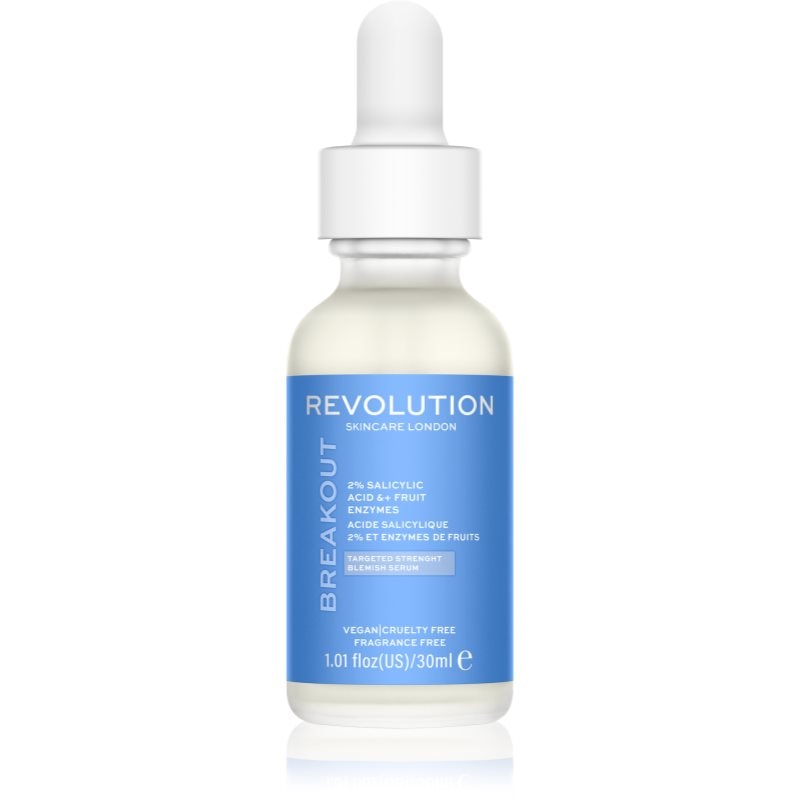 Revolution Skincare Revolution Skincare Super Salicylic 2% Salicylic Acid & Fruit Enzymes регенериращ серум за мазна и проблемна кожа - Унисекс парфюм 30мл - Сравни цени от 1 магазин с безплатна доставка