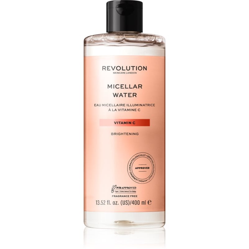 Revolution Skincare Vitamin C мицеларна вода за озаряване на лицето
