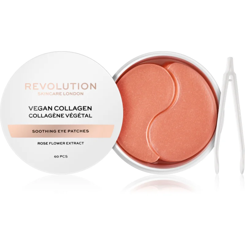 Revolution Skincare Rose Gold Vegan Collagen хидрогелова маска за зоната около очите с успокояващ ефект - Грижа за лице - Сравни цени от 1 магазин с безплатна доставка