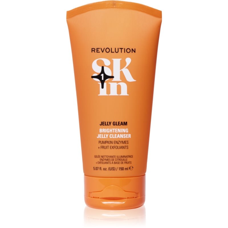 Revolution Skincare Be Bright Natural Fruit AHA Brightening Jelly Cleanser озаряващ почистващ гел - Грижа за лице - Сравни цени от 1 магазин с безплатна доставка