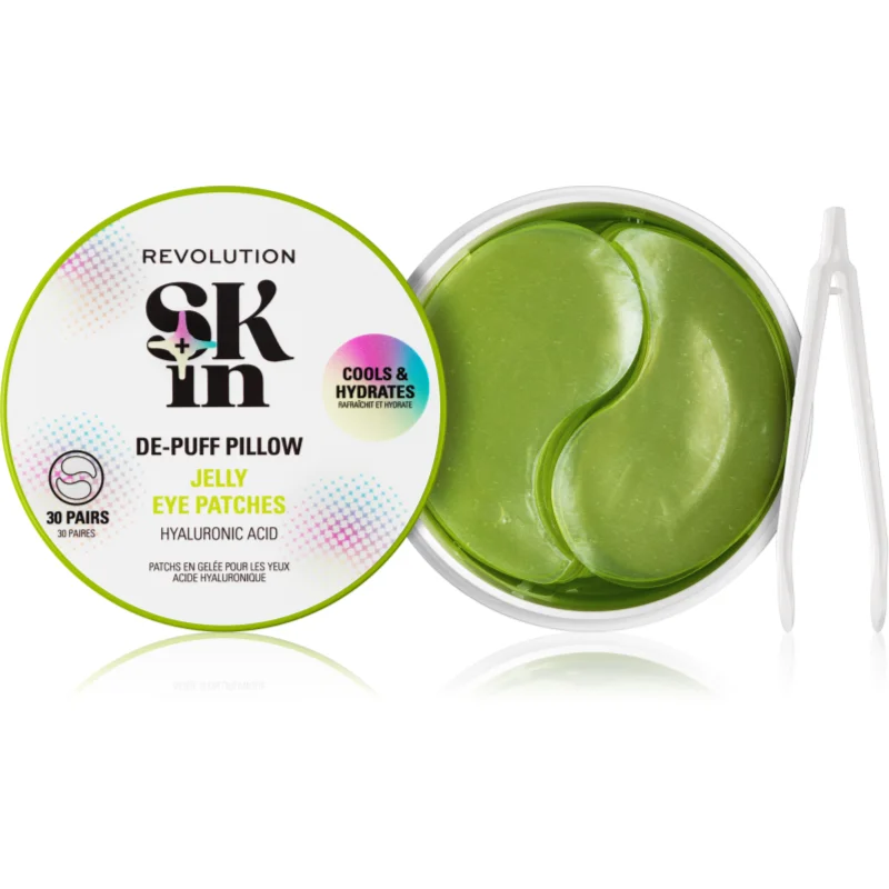 Revolution Skincare Skindividual Happy Hydrate De-Puff Hyaluronic Acid Jelly Eye Patches хидратиращи гел-възглавнички за околоочната област - Грижа за лице - Сравни цени от 1 магазин с безплатна доставка