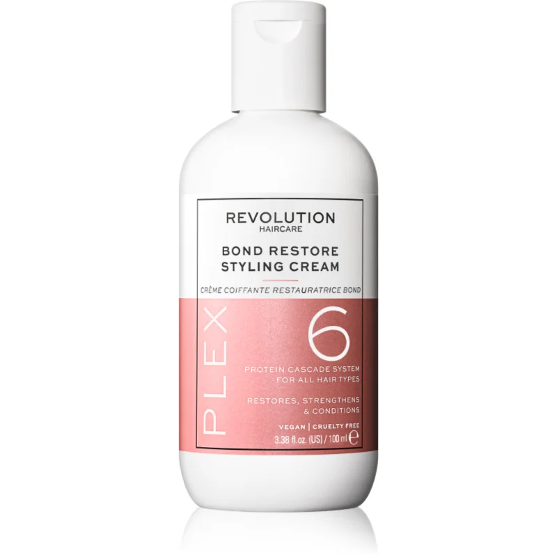 Revolution Haircare Plex No.6 Bond Restore Styling Cream регенерираща грижа без изплакване за увредена коса