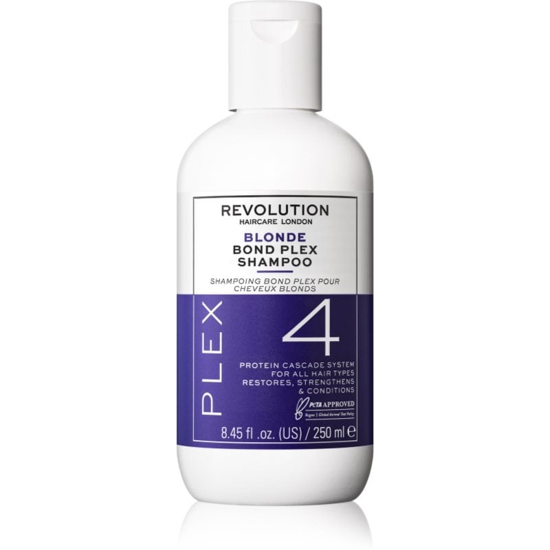 Revolution Haircare Plex Blonde No.4 Bond Shampoo интензивен подхранващ шампоан за суха и увредена коса