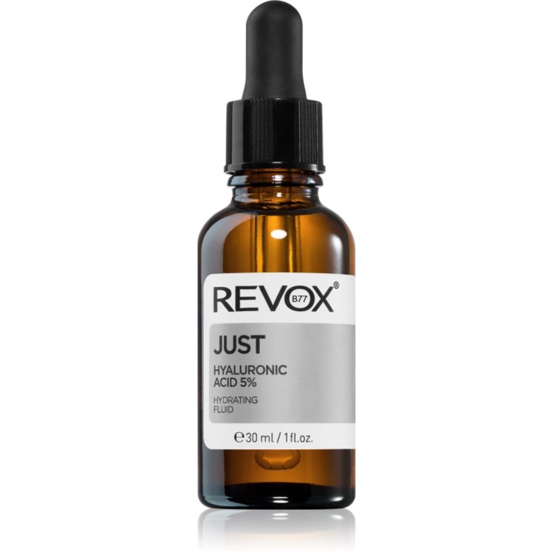 Revox B77 Just Hyaluronic Acid 5% хидратиращ флуид на лицето и шията - Грижа за лице - Сравни цени от 1 магазин с безплатна доставка