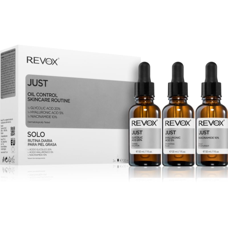 Revox B77 JUST Oil Control Skincare Routine комплект за мазна кожа - Комплект - Сравни цени от 1 магазин с безплатна доставка