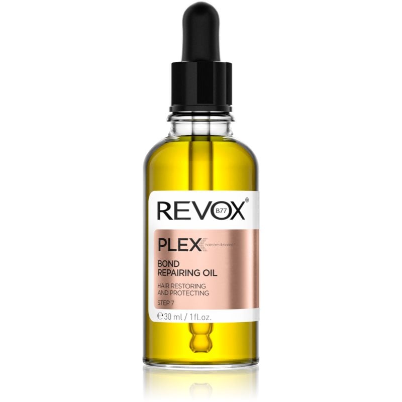 Revox B77 PLEX Bond Repairing Oil. Step 7 подхранващо масло за блясък и мекота на косата