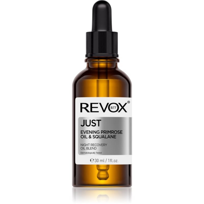 Revox B77 JUST Evening Primrose Oil & Squalane регенериращо нощно олио възстановяващ кожната бариера