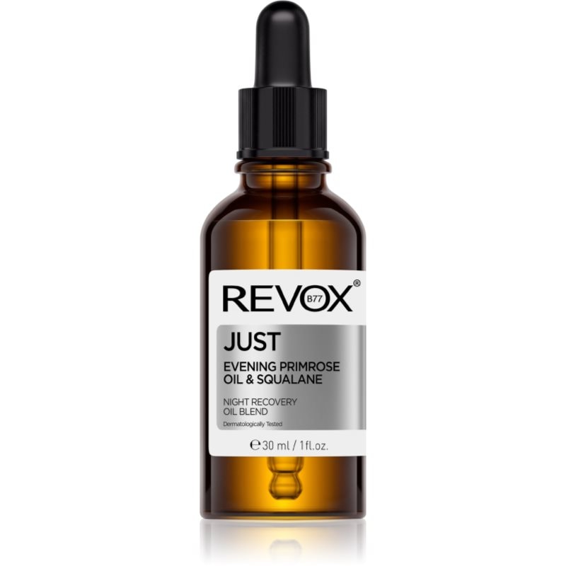 Revox B77 JUST Evening Primrose Oil & Squalane регенериращо нощно олио възстановяващ кожната бариера - Грижа за лице - Сравни цени от 1 магазин с безплатна доставка