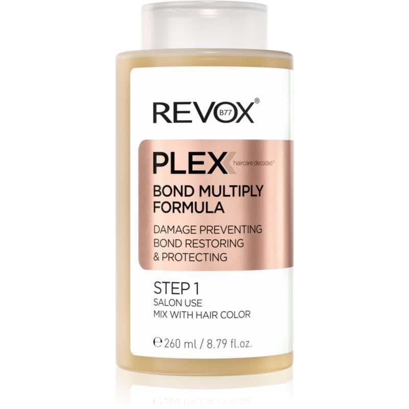 Revox B77 PLEX Bond Multiply Formula. Step 1 защитна грижа за увредена и химически третирана коса