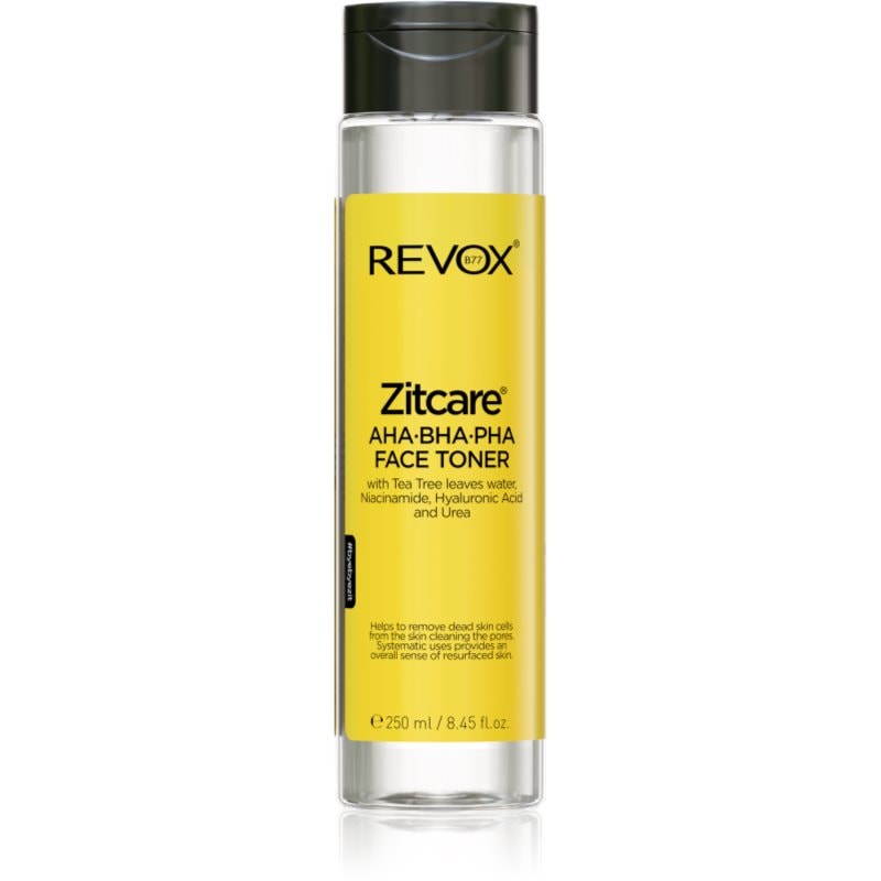 Revox B77 Zitcare AHA BHA PHA Active Face Toner нежно почистващ тоник - Грижа за лице - Сравни цени от 1 магазин с безплатна доставка