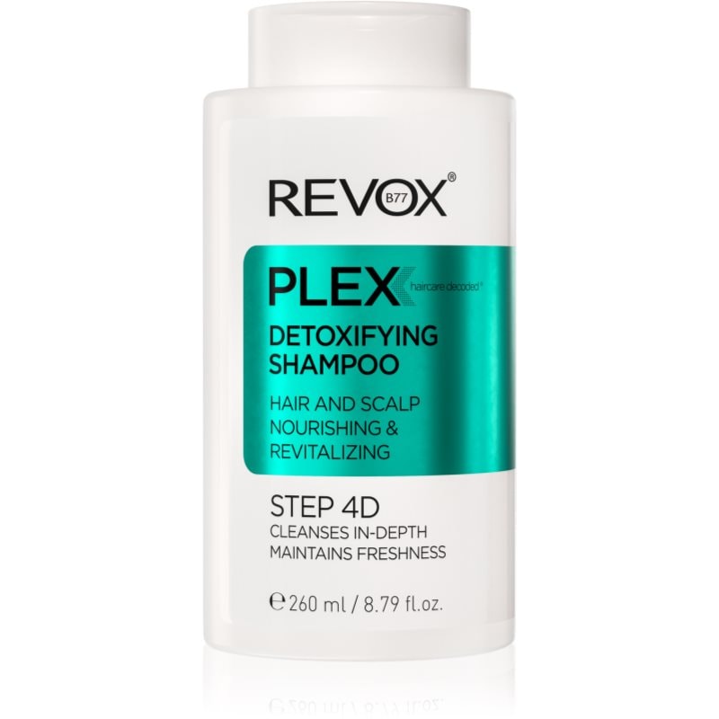 Revox B77 Revox B77 PLEX Detoxifying Shampoo. Step 4D почистващ детоксикиращ шампоан - Унисекс парфюм 260мл - Сравни цени от 1 магазин с безплатна доставка