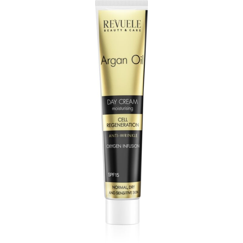 Revuele Revuele Argan Oil Day Cream регенериращ дневен крем за лице SPF 15 - Унисекс парфюм 50мл - Сравни цени от 1 магазин с безплатна доставка