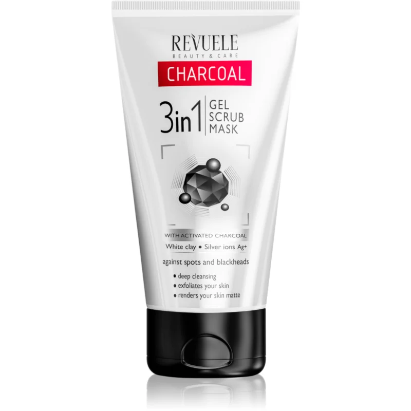 Revuele Charcoal 3in1 почистващ гел 3 в 1 с активен въглен - Грижа за лице - Сравни цени от 1 магазин с безплатна доставка