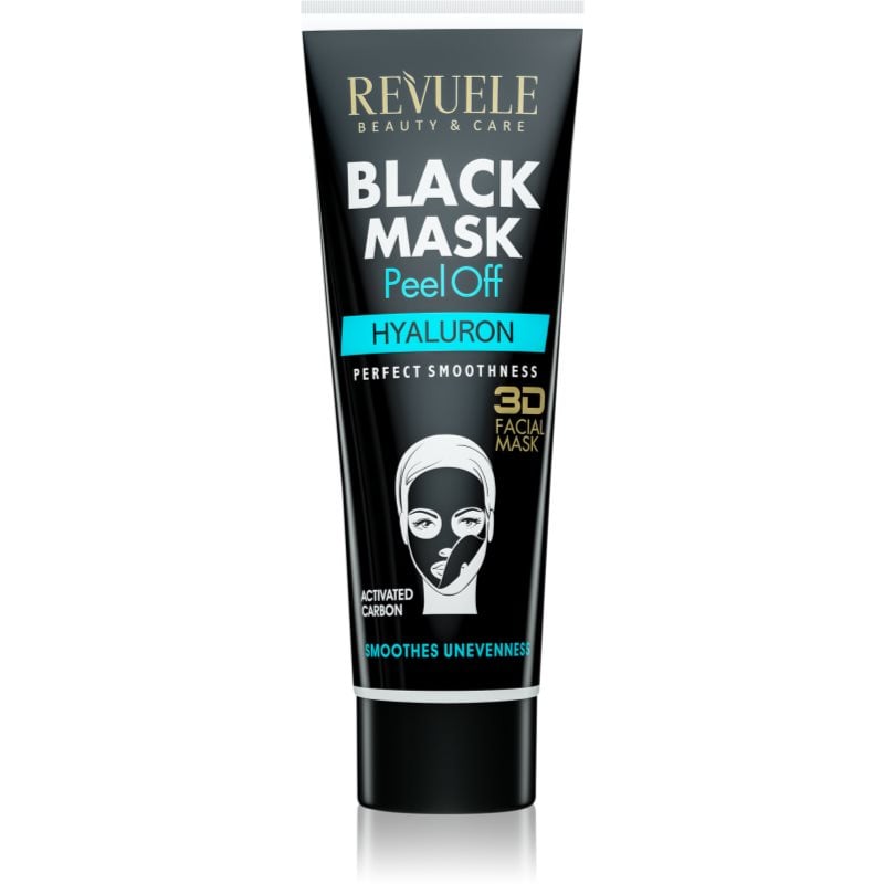 Revuele Black Mask Peel Off Hyaluron почистваща маска - премахваща се с активен въглен