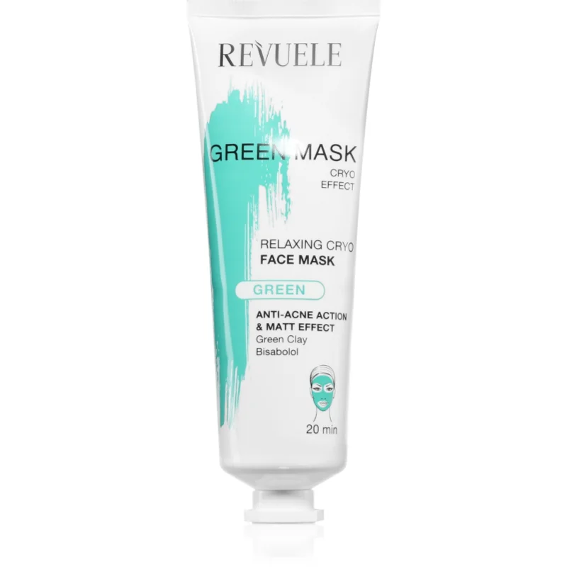 Revuele Green Mask Cryo Effect почистваща матираща маска против несъвършенства на кожата - Грижа за лице - Сравни цени от 1 магазин с безплатна доставка