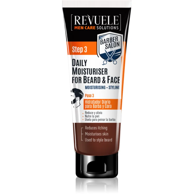Revuele Men Care Solutions Barber Salon хидратиращ крем за зоната на лицето и брадата