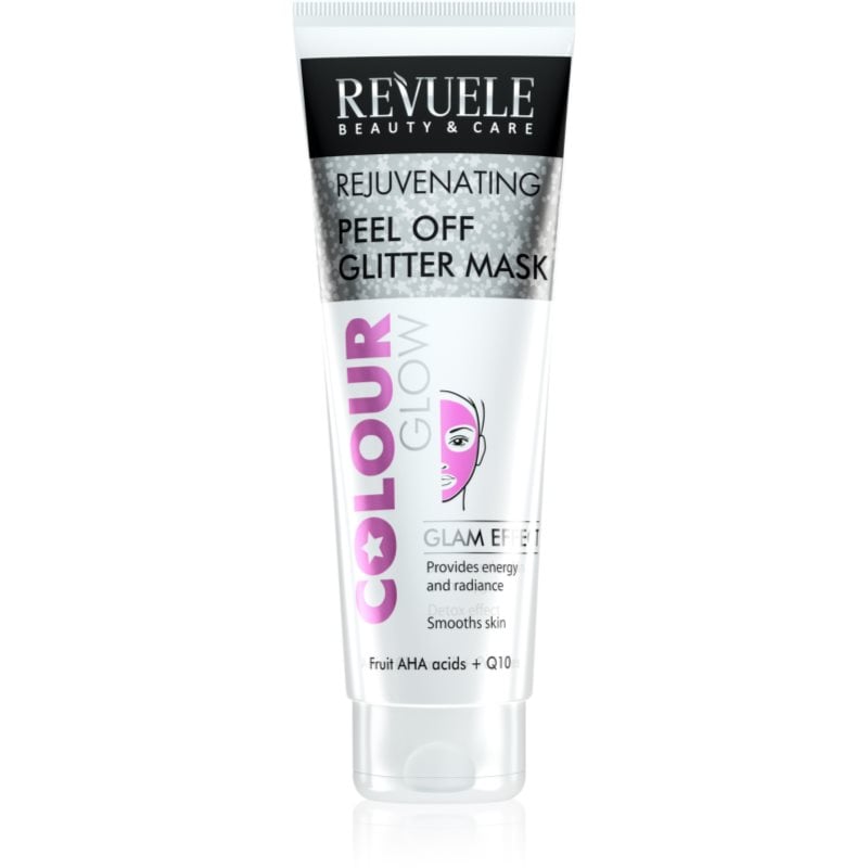 Revuele Colour Glow Rejuvenating Peel off Glitter Mask отлепваща се маска за подмладяване на кожата на лицето