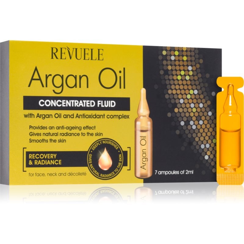 Revuele Ampoules Argan Oil Concentrated Fluid концентриран серум за лице за лице, врат и деколкте
