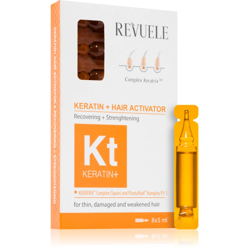 Revuele Ampoules Keratin + Hair Activator ампули за слаба, изтощена коса