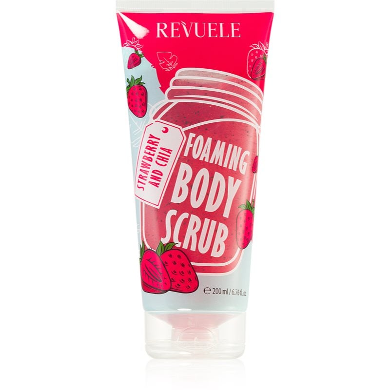 Revuele Foaming Body Scrub Strawberry and Chia хидратиращ пилинг за тяло