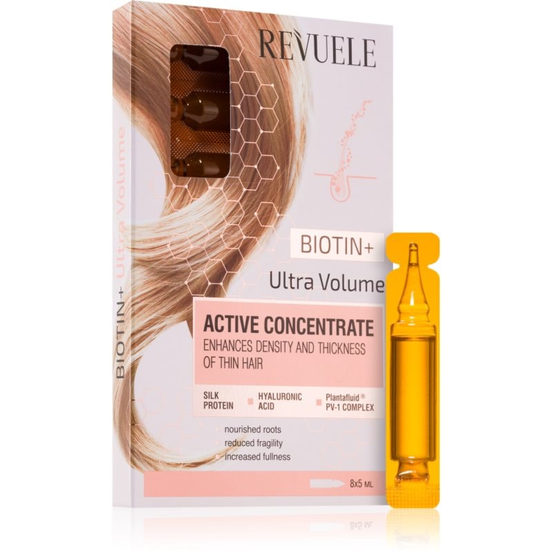 Revuele Active Hair Concentrate Biotin+ Ultra Volume ампули за обем - Грижа за коса - Сравни цени от 1 магазин с безплатна доставка
