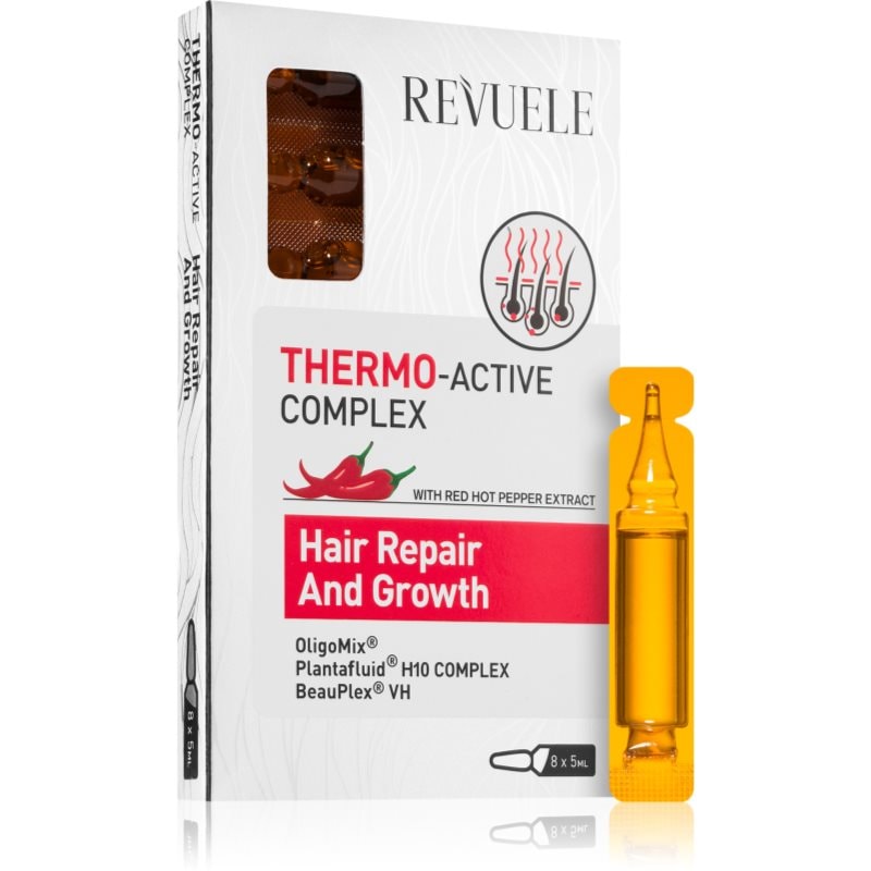 Revuele Thermo-Active Complex Hair Repair And Growth ампули за растеж на косата и укрепване от корените 8x - Грижа за коса - Сравни цени от 1 магазин с безплатна доставка