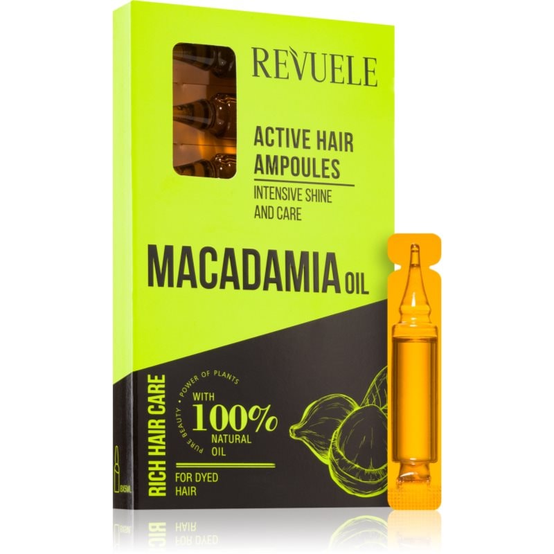 Revuele Macadamia Oil Active Hair Ampoules ампули за ядисана коса 8x - Грижа за коса - Сравни цени от 1 магазин с безплатна доставка