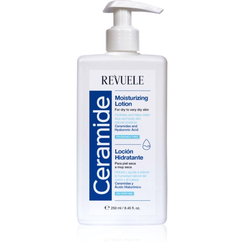 Revuele Revuele Ceramide Moisturizing Lotion хидратиращо мляко за тяло и лице за суха или много суха кожа - Унисекс парфюм 250мл - Сравни цени от 1 магазин с безплатна доставка