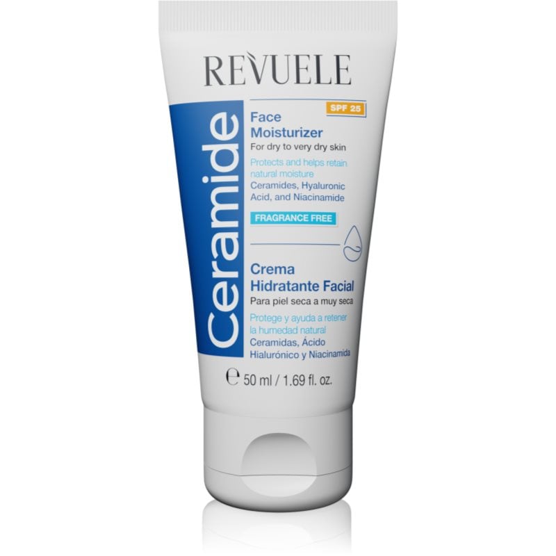 Revuele Ceramide Face Moisturizer SPF 25 дневен предпазващ крем за суха или много суха кожа SPF 25