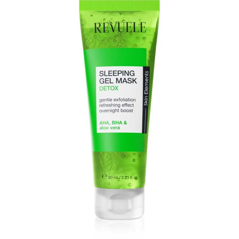 Revuele Sleeping Gel Mask Detox детоксикираща маска за лице за нощ