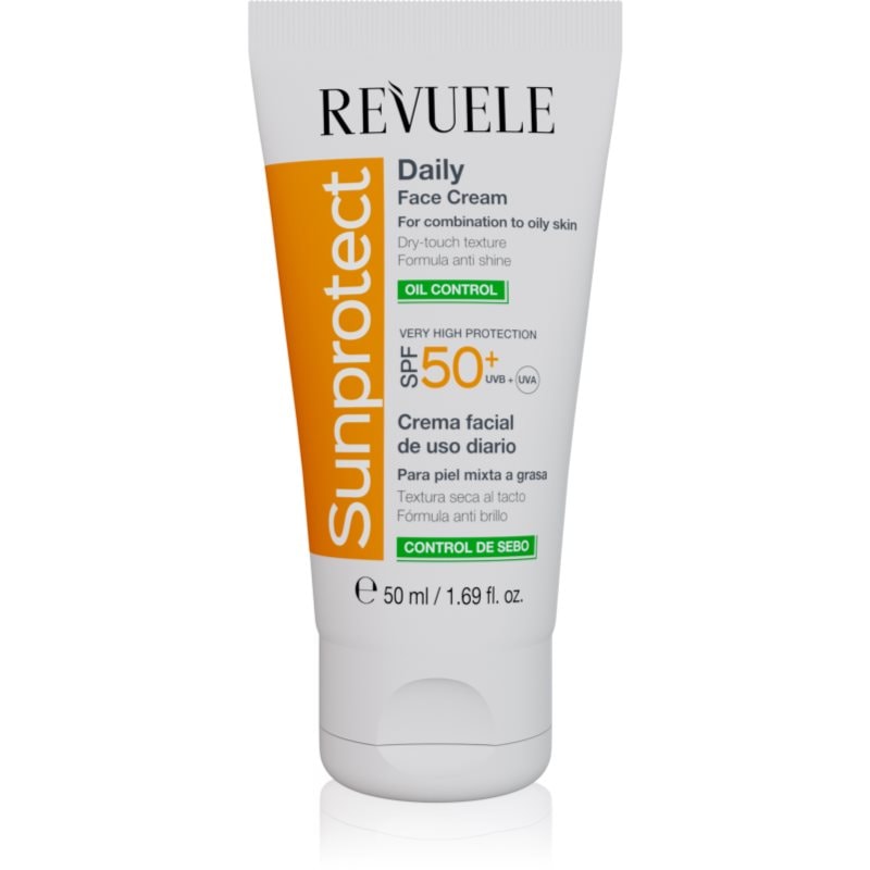 Revuele Sunprotect Oil Control защитен крем за лице за мазна кожа SPF 50+ - Грижа за лице - Сравни цени от 1 магазин с безплатна доставка